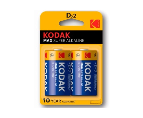 Kodak Max D LR20 pilas alcalinas blÍ­ster 2u 1.5v 30952843