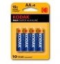  Kodak Max LR6 pilas alcalinas AA blÍ­ster 4u 1.5v 30952867