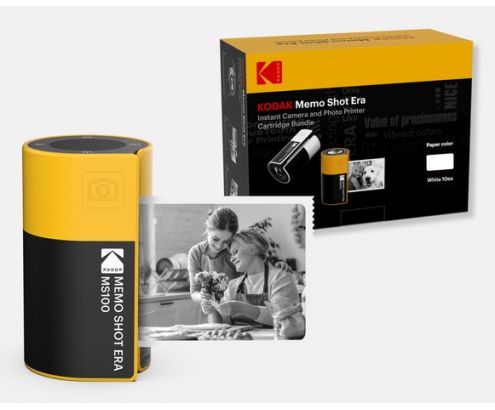 Kodak MemoShot Era MS100 68,58 x 45,72 mm Negro, Amarillo