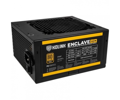 Kolink Enclave unidad de fuente de alimentación 700 W 20+4 pin ATX ATX Negro