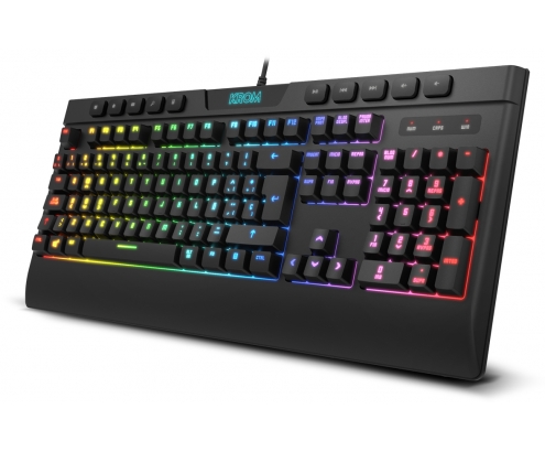 Krom Kalyos teclado y ratón USB retroiluminado led RGB Negro NXKROMKLYSSP