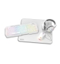 Krom Kenta 4 in 1 RGB Gaming Kit, Blanco