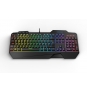 Krom Krusher teclado semimecanico y raton RGB gaming USB óptico negro NXKROMKRSHRSP