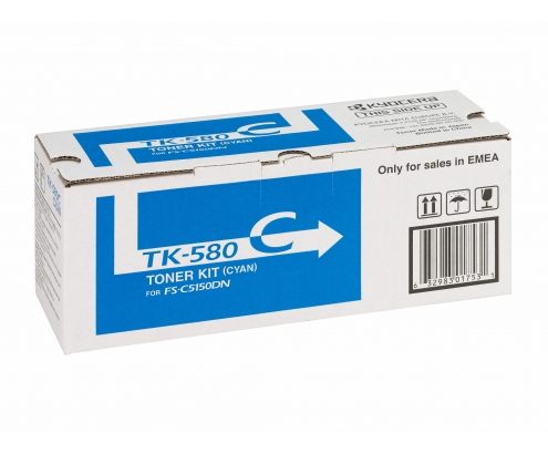 KYOCERA TK-580C toner 1 pieza Original Cian