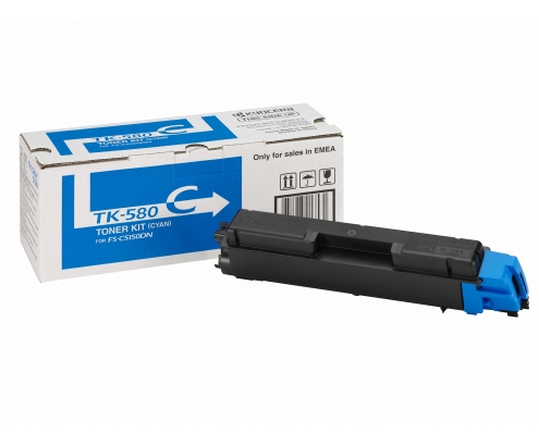 KYOCERA TK-580C toner 1 pieza Original Cian