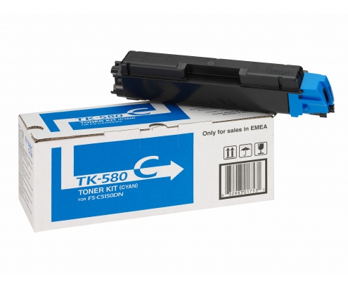 KYOCERA TK-580C toner 1 pieza Original Cian