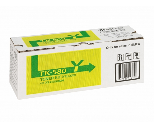 Kyocera tk-580y toner 1 pieza Original Amarillo