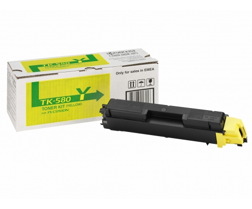Kyocera tk-580y toner 1 pieza Original Amarillo