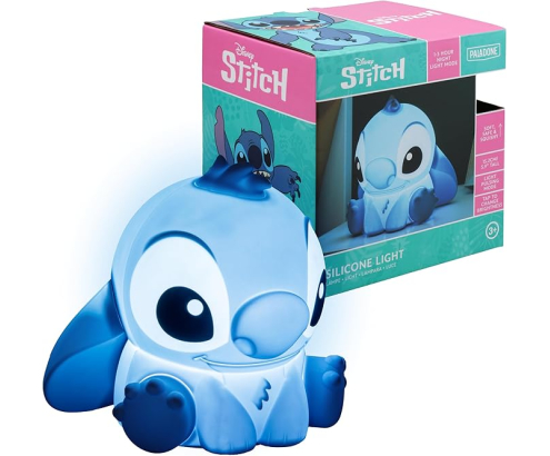 Lámpara de Silicona Stitch Recargable con Luz Nocturna y Control Táctil