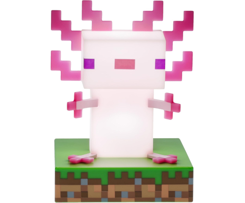 Lámpara Icons Minecraft Ajolote 12 cm con Luz Decorativa