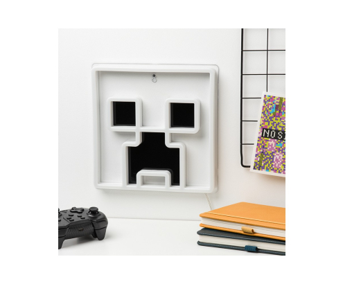 Lámpara LED Neón Minecraft Creeper para Pared 25 cm USB