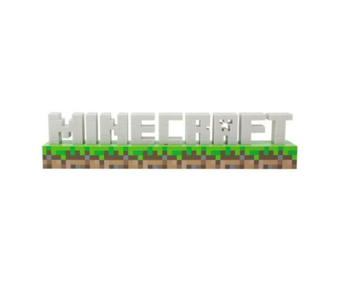 Lámpara Logo Minecraft Paladone con Luz Decorativa para Escritorio o Gaming