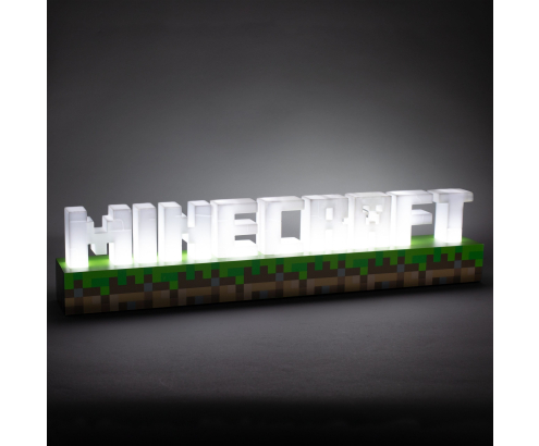 Lámpara Logo Minecraft Paladone con Luz Decorativa para Escritorio o Gaming