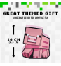 Lámpara Minecraft Pig Box con Figura de Cerdo y Luz Decorativa