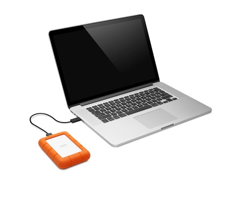 LaCie Rugged Mini Disco duro externo HDD 2000 GB USB 3.2 Gen1 (3.1 Gen 2) Micro-USB B Naranja, Plata