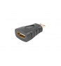 Lanberg AD-0037-BK cambiador de género para cable HDMI HDMI Mini-C Negro