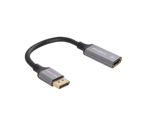 Lanberg AD-DP-HD-02 adaptador de cable de vídeo 0,2 m DisplayPort HDMI Plata