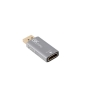 Lanberg AD-DP-HD-03 adaptador de cable de vídeo 0 m DisplayPort HDMI Plata