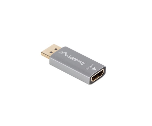 Lanberg AD-DP-HD-03 adaptador de cable de vídeo 0 m DisplayPort HDMI Plata