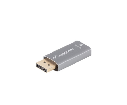 Lanberg AD-DP-HD-03 adaptador de cable de vídeo 0 m DisplayPort HDMI Plata