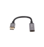 Lanberg AD-DP-HD-04 adaptador de cable de vídeo 0,2 m DisplayPort HDMI Plata, Negro