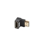 Lanberg AD-HDMI-07 adaptador de cable de vídeo HDMI tipo A (Estándar) Negro, Plata