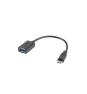 Lanberg AD-OTG-UM-01 cable USB USB 2.0 0,15 m Micro-USB A USB A Negro