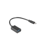 Lanberg AD-OTG-UM-01 cable USB USB 2.0 0,15 m Micro-USB A USB A Negro