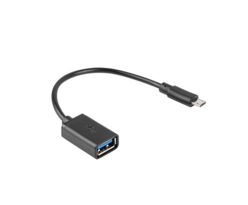 Lanberg AD-OTG-UM-01 cable USB USB 2.0 0,15 m Micro-USB A USB A Negro