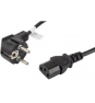 Lanberg CA-C13C-11CC-0018-BK Cable de alimentación Negro 1,8 m C13 acoplador CEE7/7
