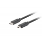Lanberg CA-CMCM-32CU-0018-BK cable USB 1,8 m USB 3.2 Gen 2 (3.1 Gen 2) USB C Negro