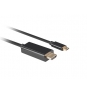 Lanberg CA-CMHD-10CU-0005-BK adaptador de cable de vÍ­deo 0,5 m USB Tipo C HDMI Negro