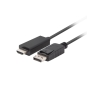 Lanberg CA-DPHD-11CC-0030-BK cambiador de género para cable DisplayPort HDMI Negro