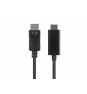 Lanberg CA-DPHD-11CC-0050-BK cambiador de género para cable DisplayPort HDMI Negro