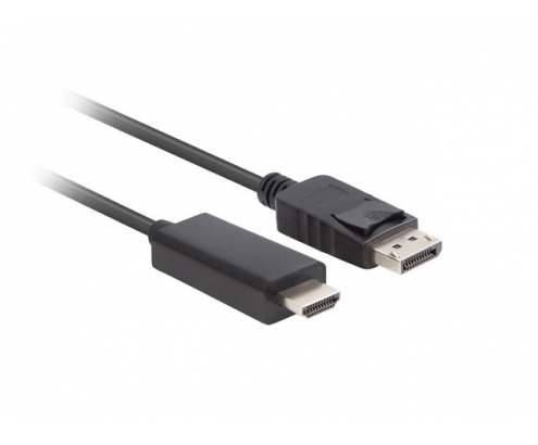 Lanberg CA-DPHD-11CC-0050-BK cambiador de género para cable DisplayPort HDMI Negro