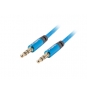 Lanberg CA-MJMJ-10CU-0030-BL cable de audio 3 m 3,5mm Azul