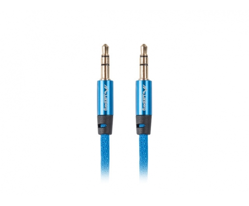 Lanberg CA-MJMJ-10CU-0030-BL cable de audio 3 m 3,5mm Azul