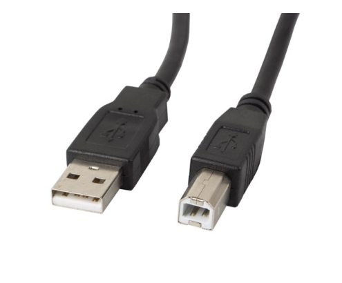 Lanberg CA-USBA-11CC-0010-BK cable USB USB 2.0 1 m USB B Negro