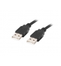 Lanberg CA-USBA-20CU-0010-BK cable USB 1 m USB 2.0 Negro