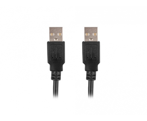 Lanberg CA-USBA-20CU-0010-BK cable USB 1 m USB 2.0 Negro