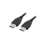 Lanberg CA-USBA-30CU-0010-BK cable USB 1 m USB 3.2 Gen 1 (3.1 Gen 1) Negro