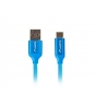 Lanberg CA-USBO-22CU-0010-BL Cable usb 2.0 tipo c macho a usb 2.0 tipo a macho 1m azul 