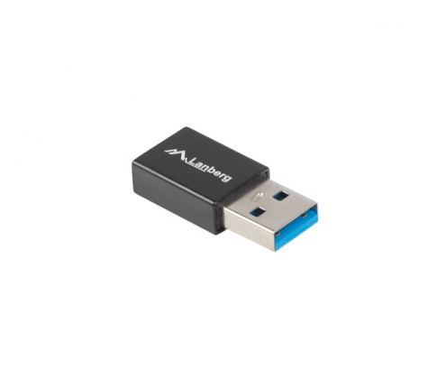 Lanberg cambiador de género para cable USB 3.0 Type A USB 3.0 Type C Negro