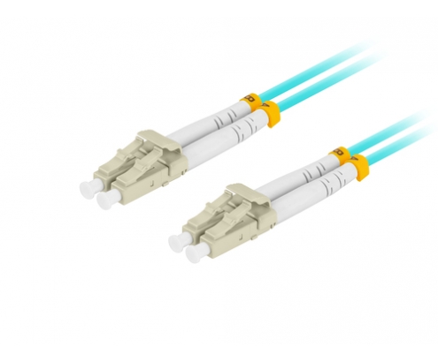 Lanberg FO-LULU-MD31-0010-TQ cable de fibra optica 1 m LC/UPC OM3 Color aguamarina