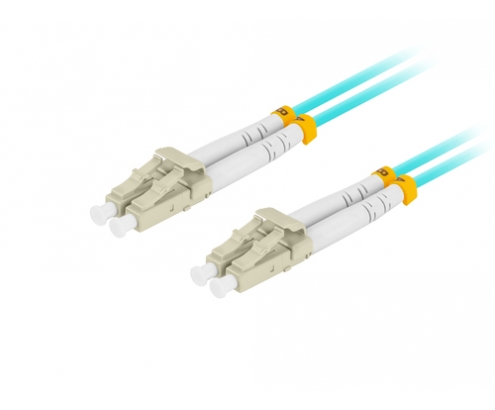 Lanberg FO-LULU-MD31-0020-TQ cable de fibra optica 2 m LC/UPC OM3 Color aguamarina