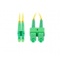 Lanberg FO-SALA-SD11-0020-YE cable de fibra optica 2 m SC/APC LC/APC G.657.A1 Amarillo