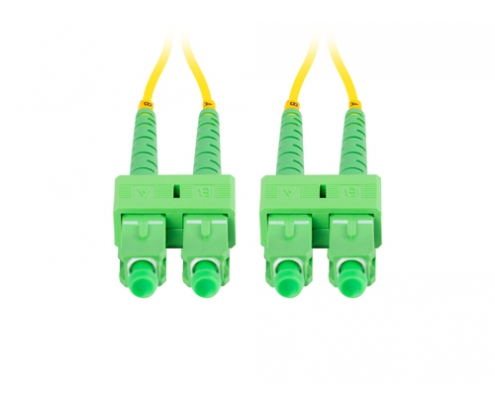 Lanberg FO-SASA-SD11-0020-YE cable de fibra optica 2 m SC/APC G.657.A1 Verde, Amarillo