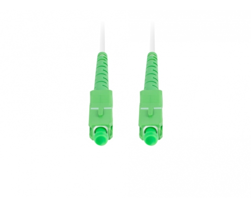 Lanberg FO-SASA-SS31-0100-WH cable de fibra optica 10 m SC/APC G.657.B3 Blanco