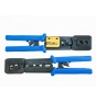 Lanberg NT-0204 crimpadora Herramienta para prensar Negro, Azul