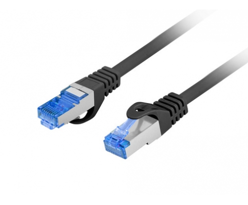 Lanberg PCF6A-10CC-0050-BK cable de red Negro 0,5 m Cat6a F/UTP (FTP)